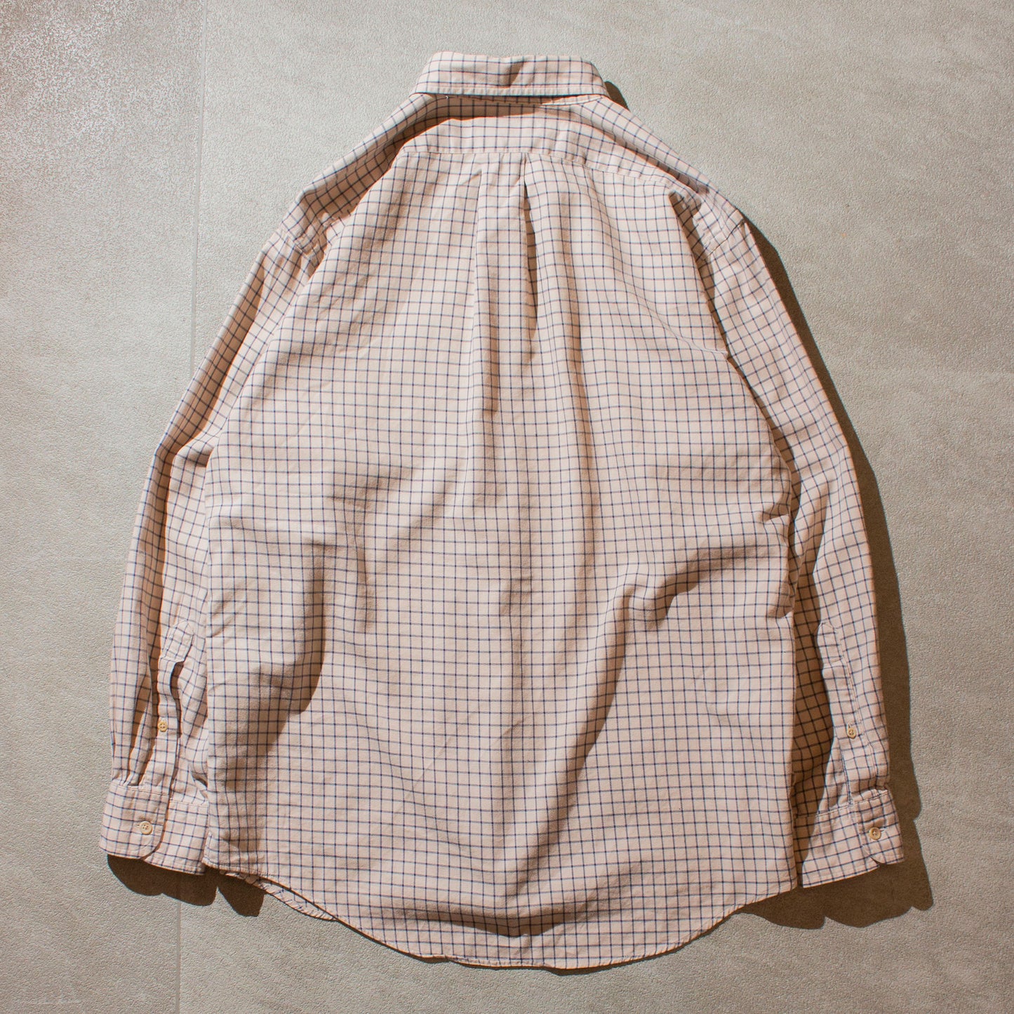 Cotton Flannel Windowpane Check Shirt