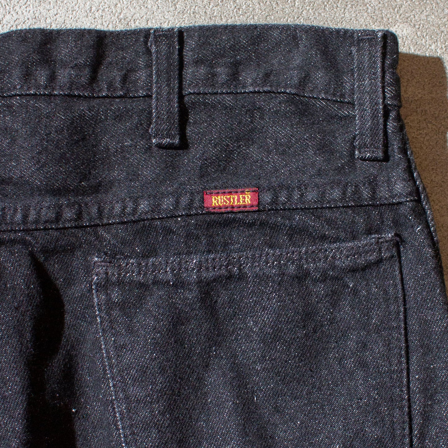 先染め Black Denim Pants