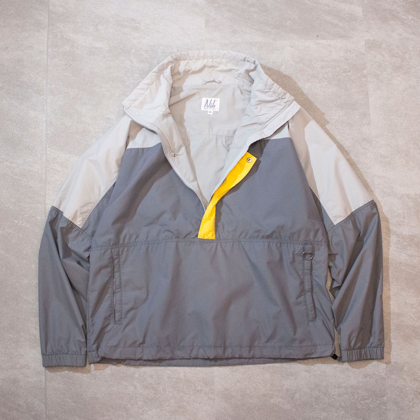 Nylon Halfzip Pullover Jacket Made in U.S.A.