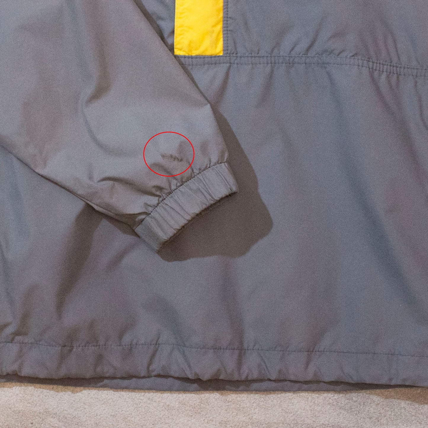 Nylon Halfzip Pullover Jacket Made in U.S.A.