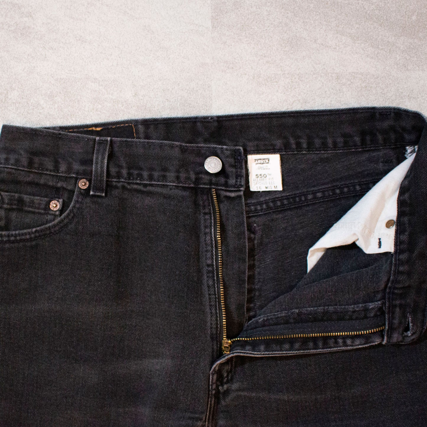 550 Denim Pants Made in U.S.A "Black"