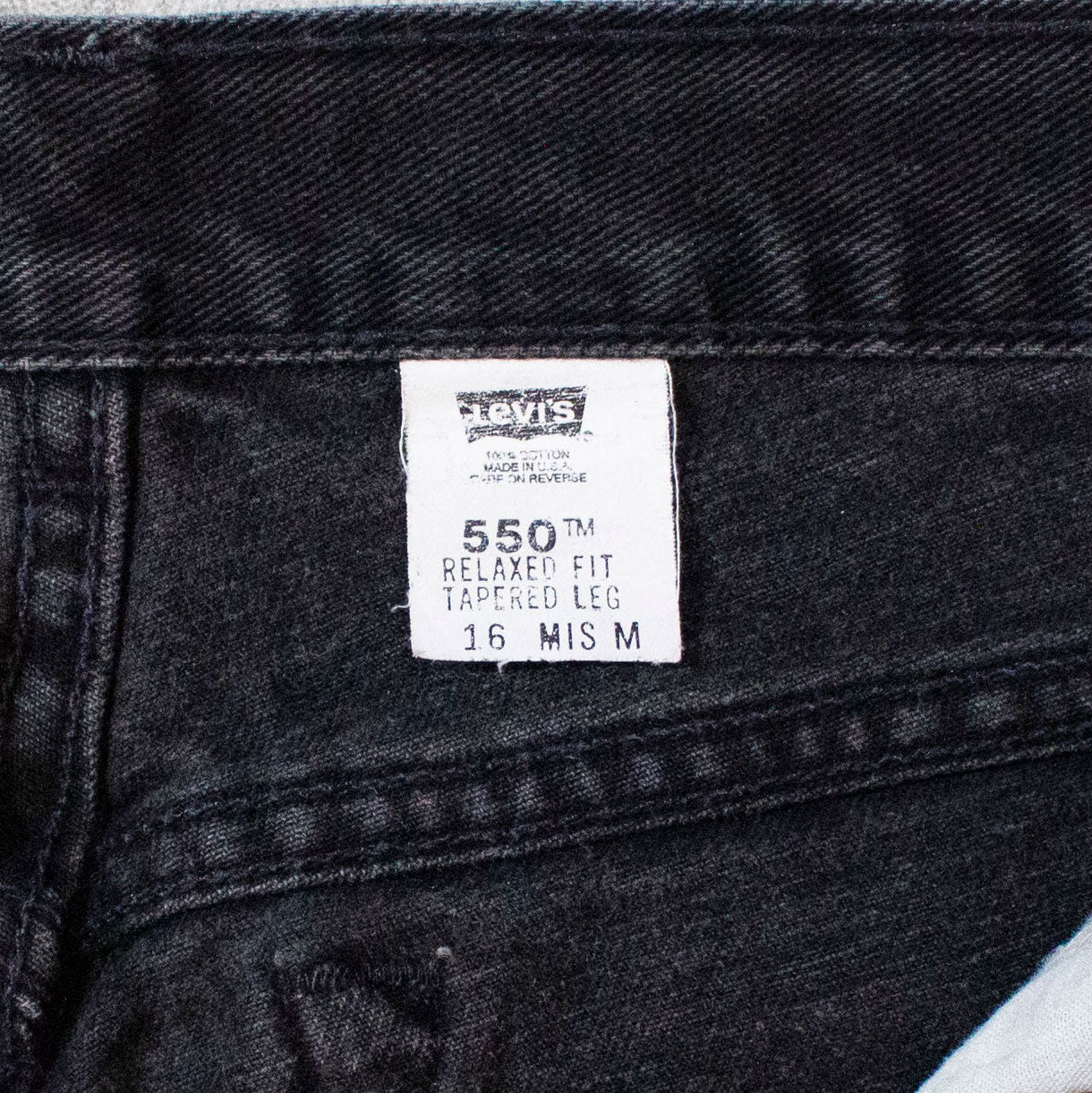 550 Denim Pants Made in U.S.A "Black"