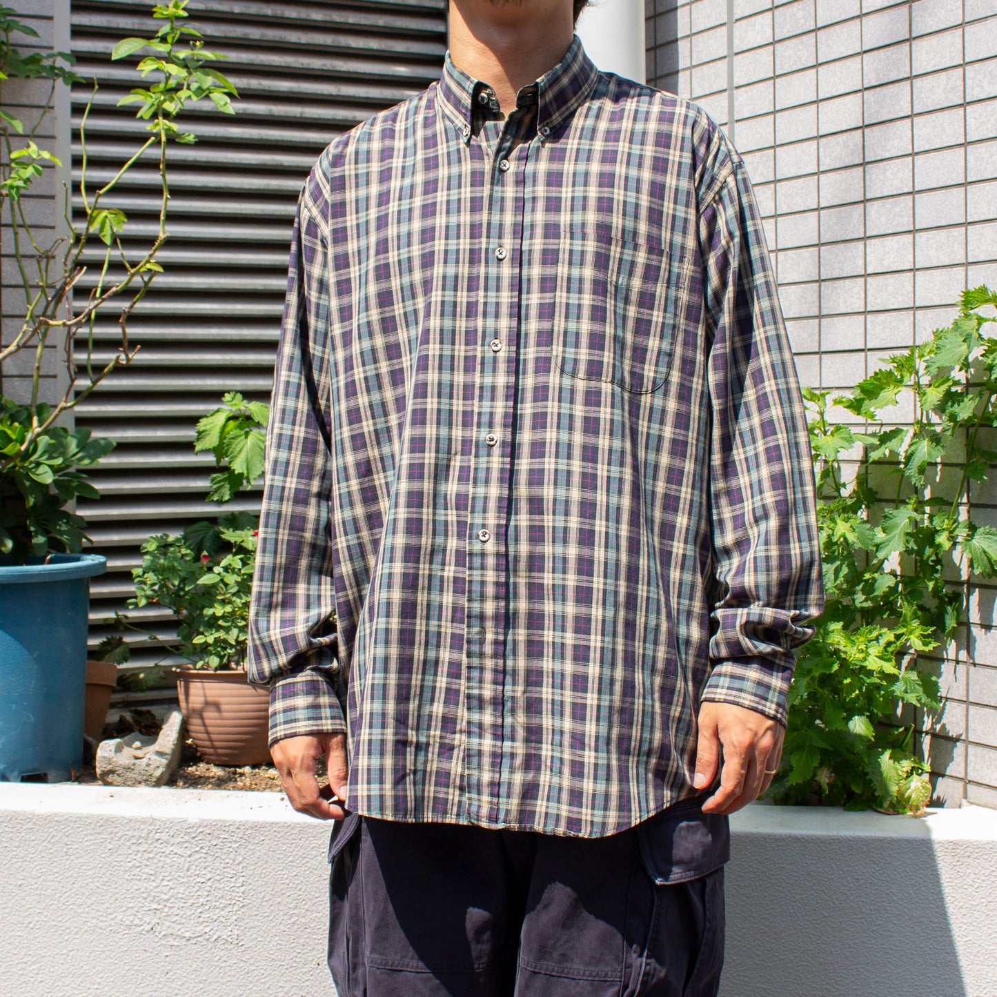 Cotton Check B.D Shirt