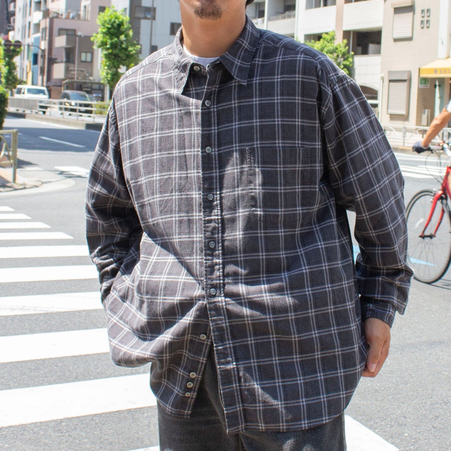Cotton Flannel Check Shirt