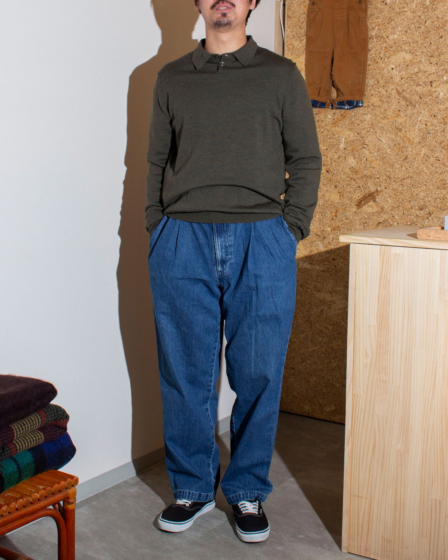 Knit Polo Sweater