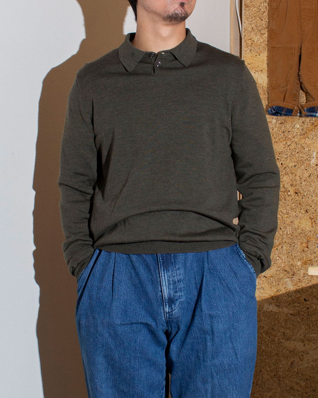 Knit Polo Sweater