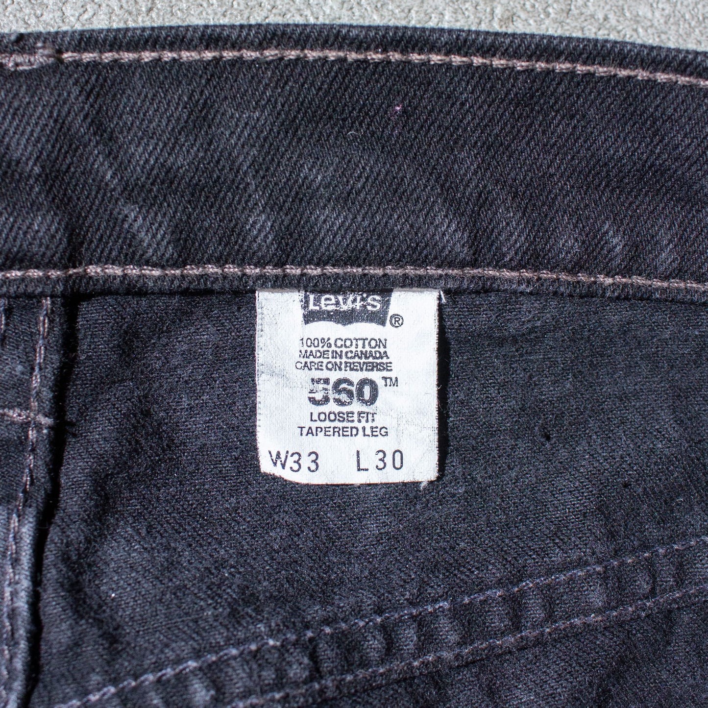 560 "LOOSE FIT TAPERED REG" Denim Pants