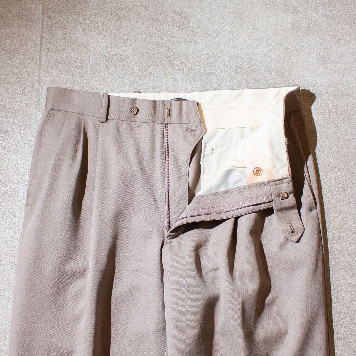 "R.O.C." Wool 3Tuck Slacks