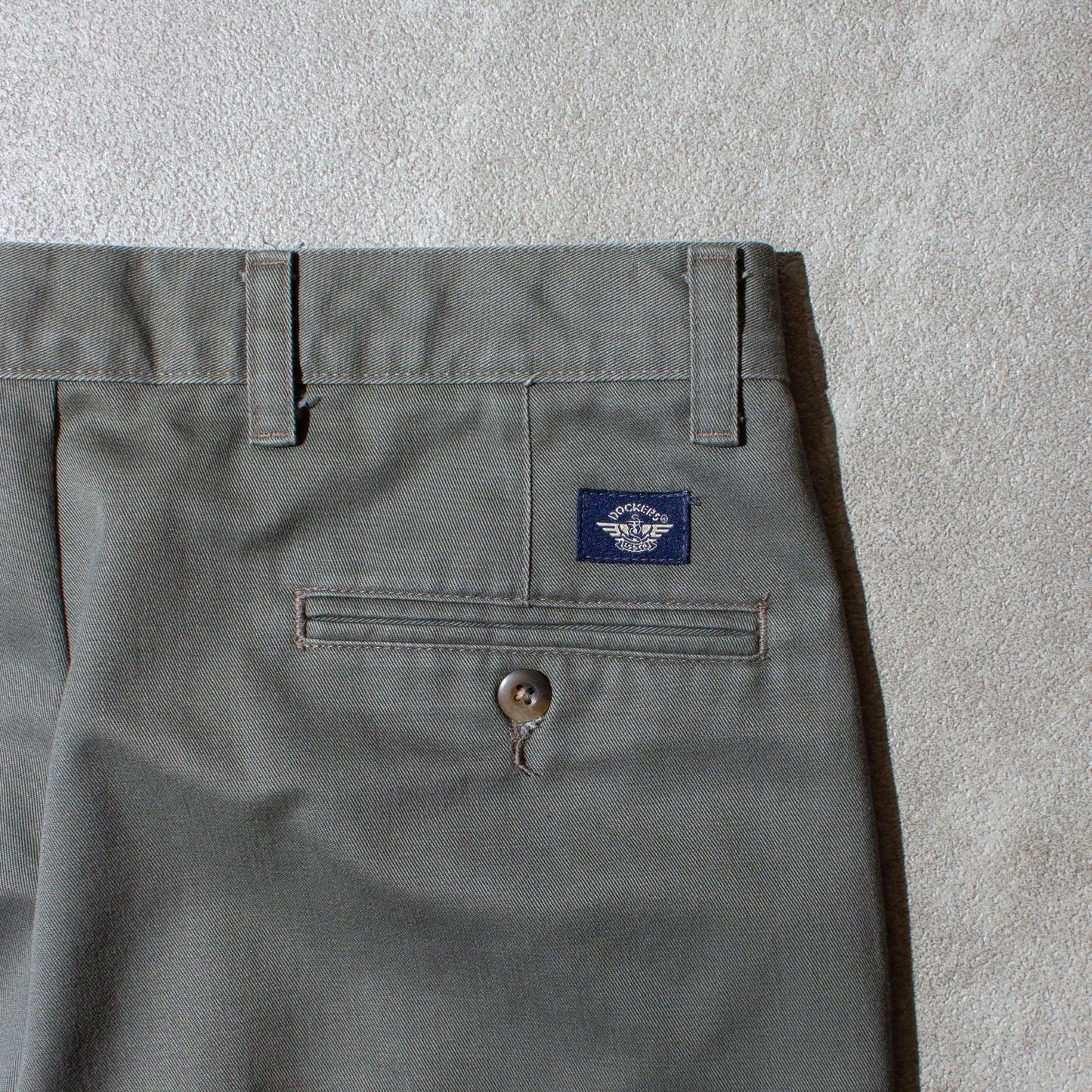 2tuck Cotton Chino Pants / KHAKI