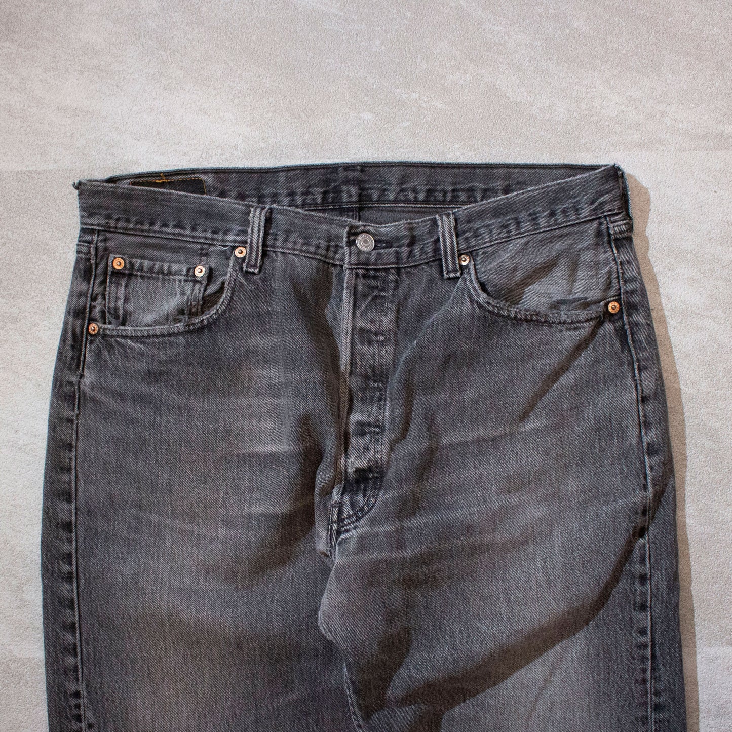 501 Black Denim Pants Made in U.S.A.