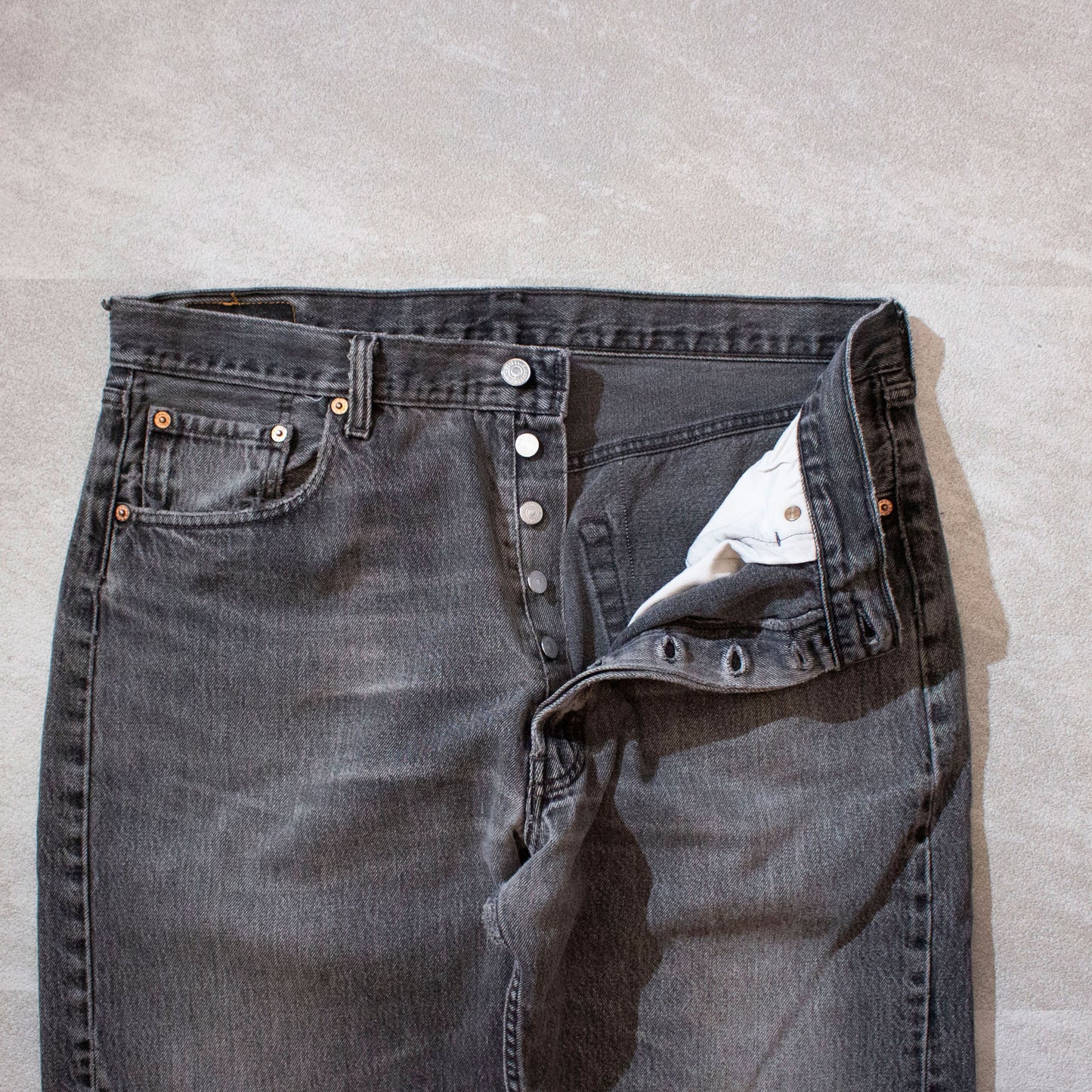 501 Black Denim Pants Made in U.S.A.