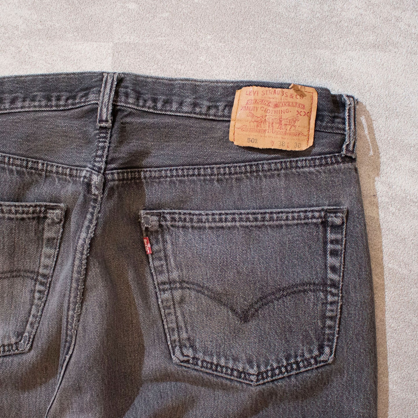 501 Black Denim Pants Made in U.S.A.