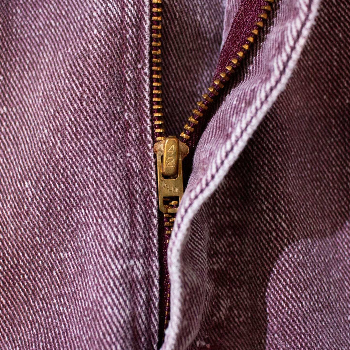 Purple Denim Pants Made in U.S.A.