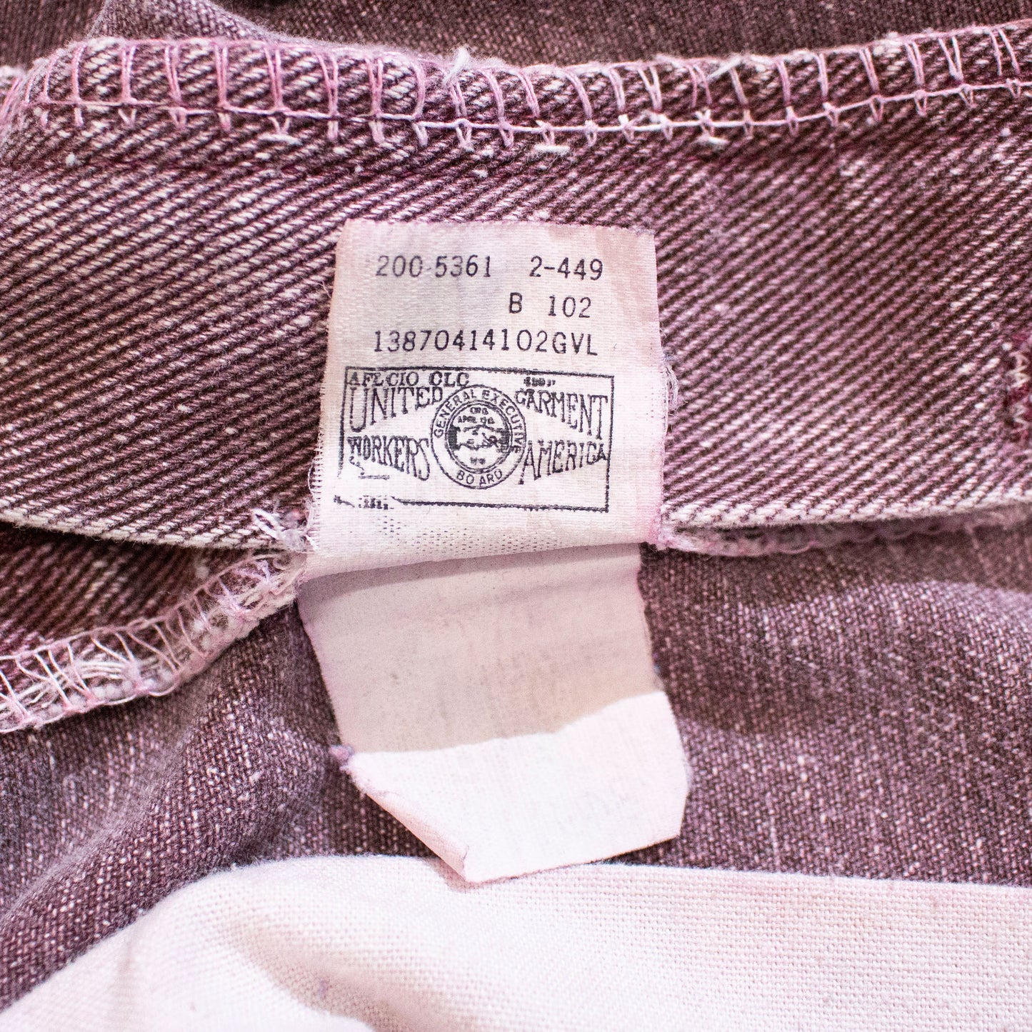Purple Denim Pants Made in U.S.A.