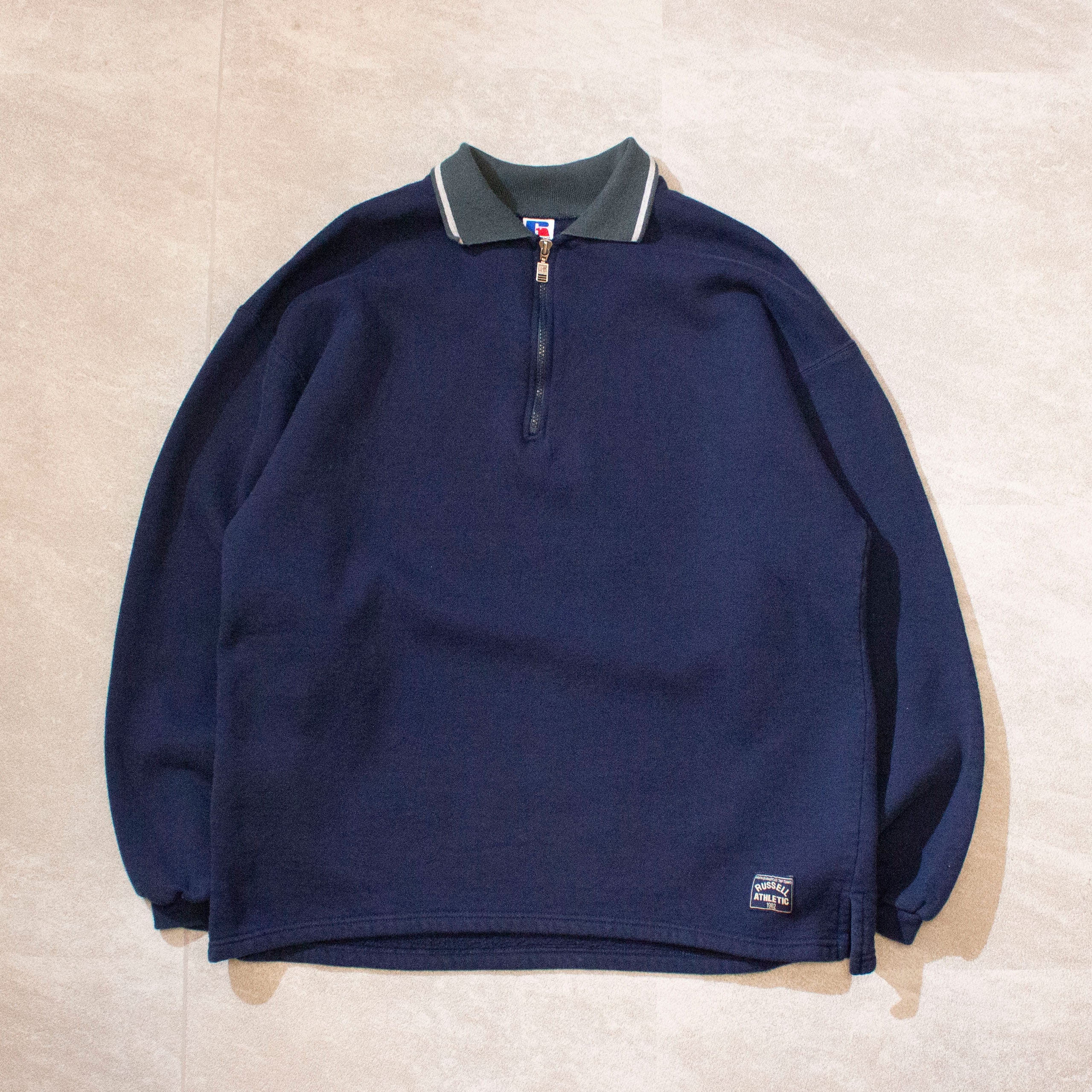 Halfzip Sweat Polo shirt Made in U.S.A. – FRAT STORE