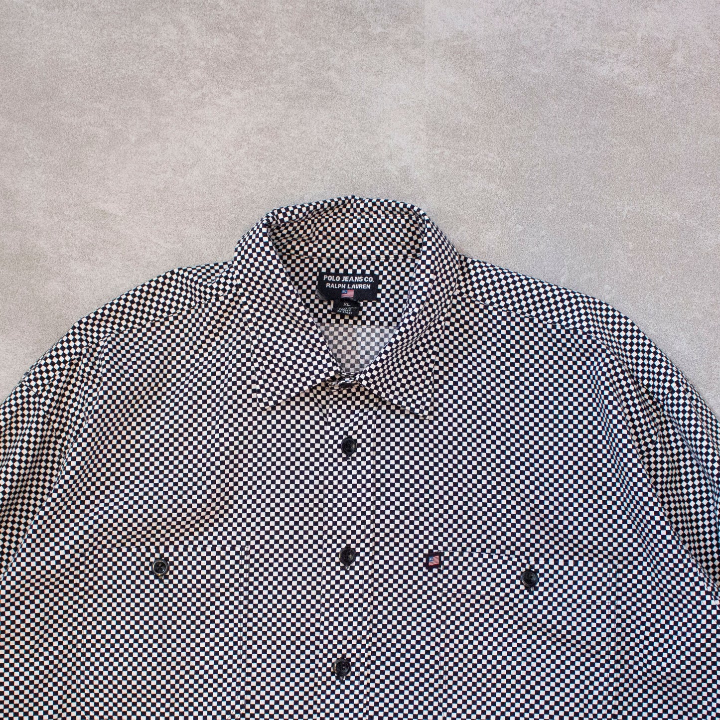 Checkered Flag Pattern Shirt