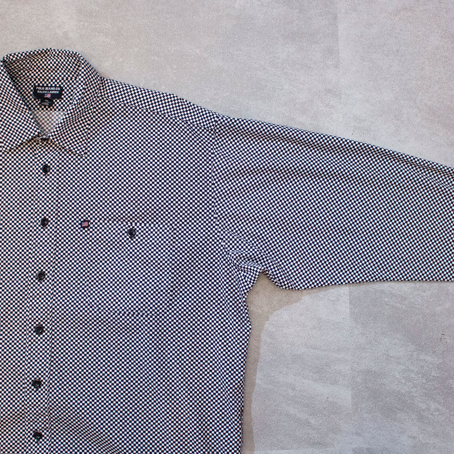 Checkered Flag Pattern Shirt