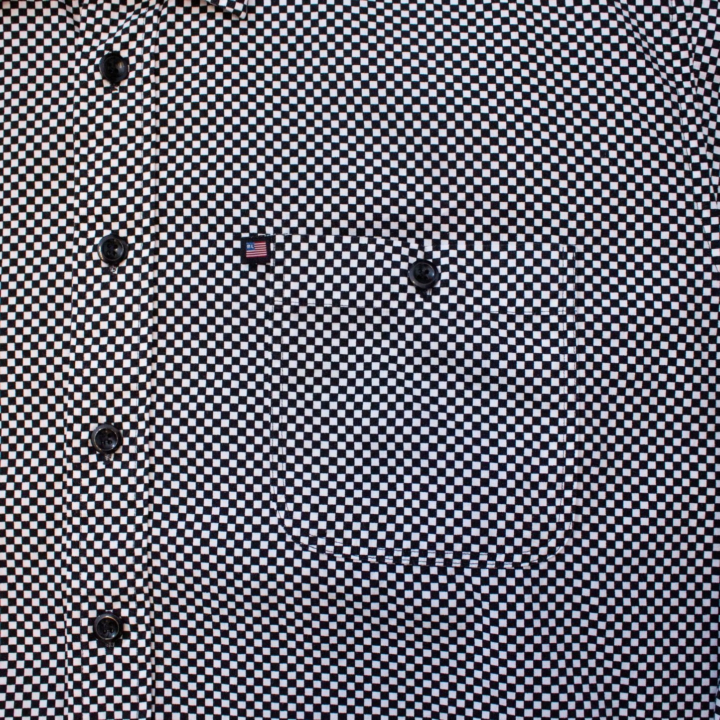 Checkered Flag Pattern Shirt