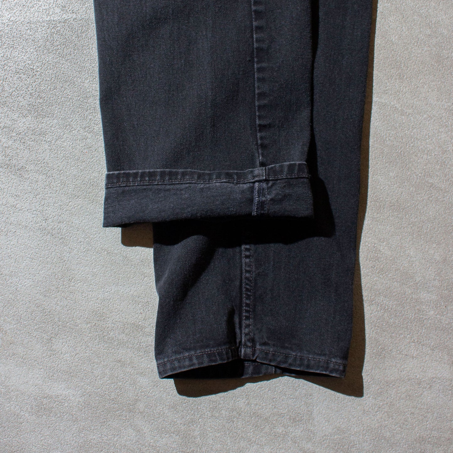 505 REGULAR FIT STRAIGHT LEG "後染め" Black Denim Pants Made in U.S.A.