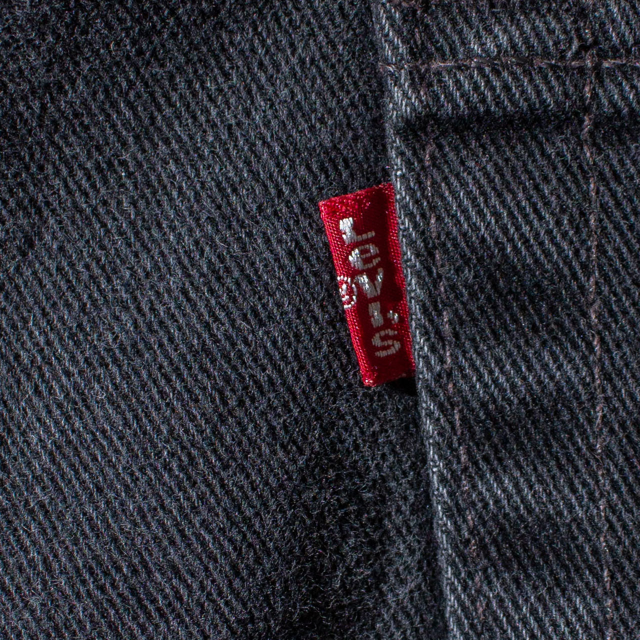 505 REGULAR FIT STRAIGHT LEG "後染め" Black Denim Pants Made in U.S.A.