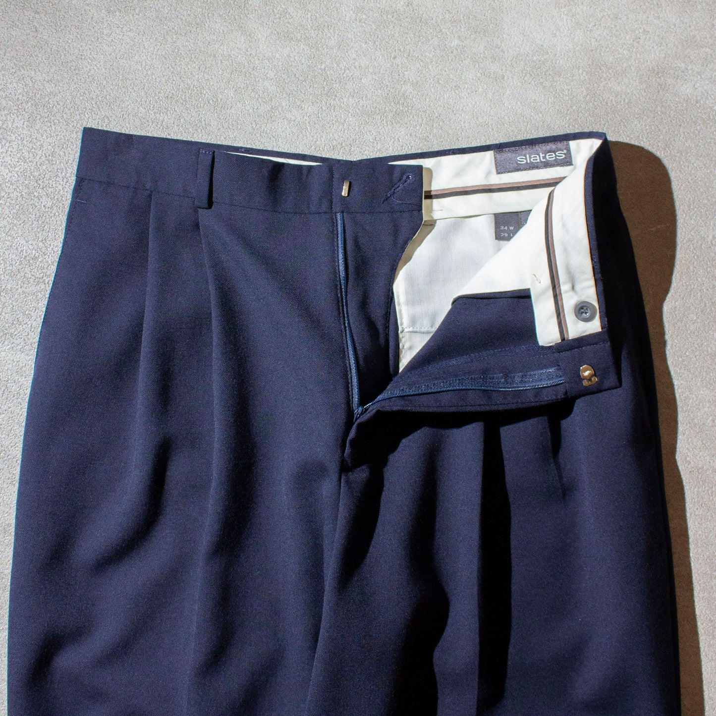 2tuck Slacks / NVY