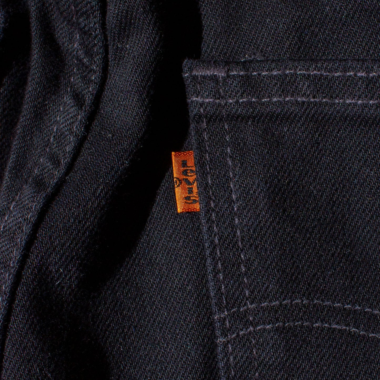 615 "Euro" Straight Black Denim Pants Made in Hungary