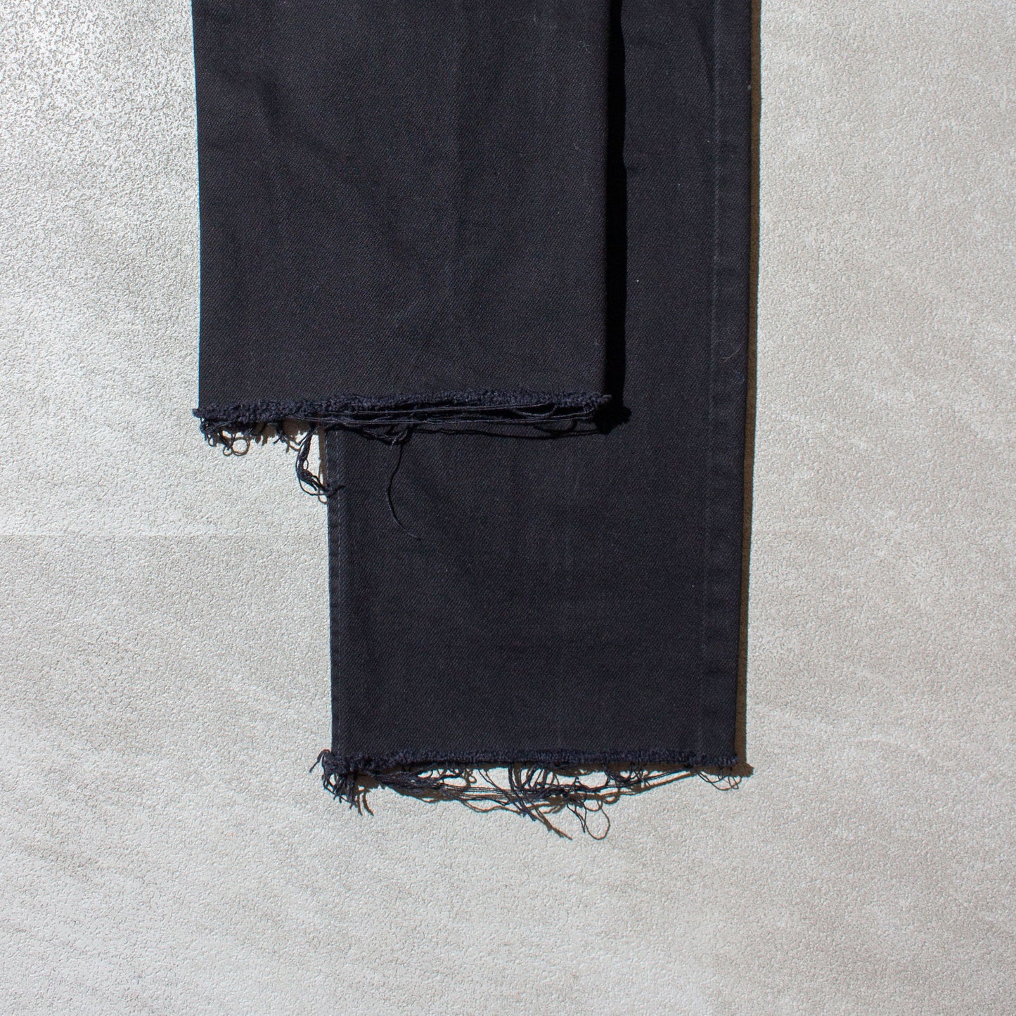 615 "Euro" Straight Black Denim Pants Made in Hungary