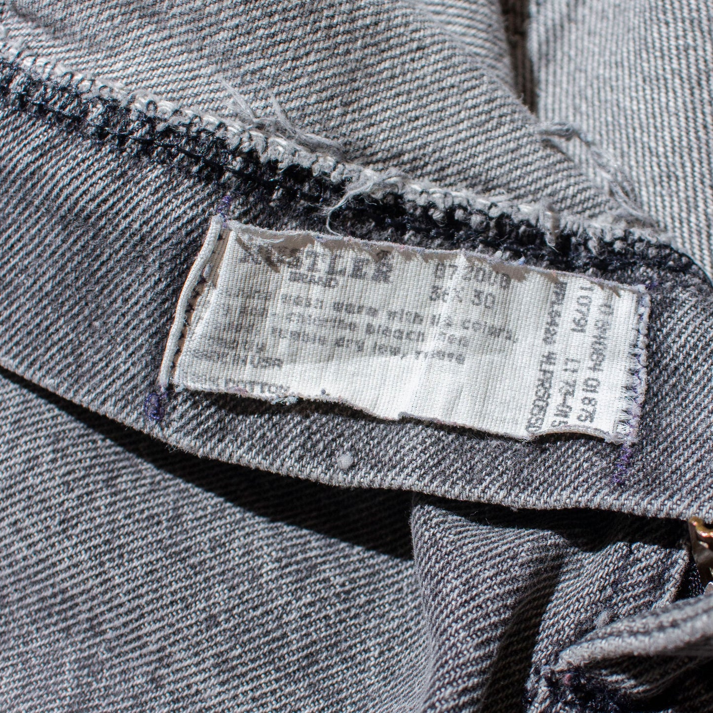 Boot Cut "先染め" Black Denim Pants Made in U.S.A.