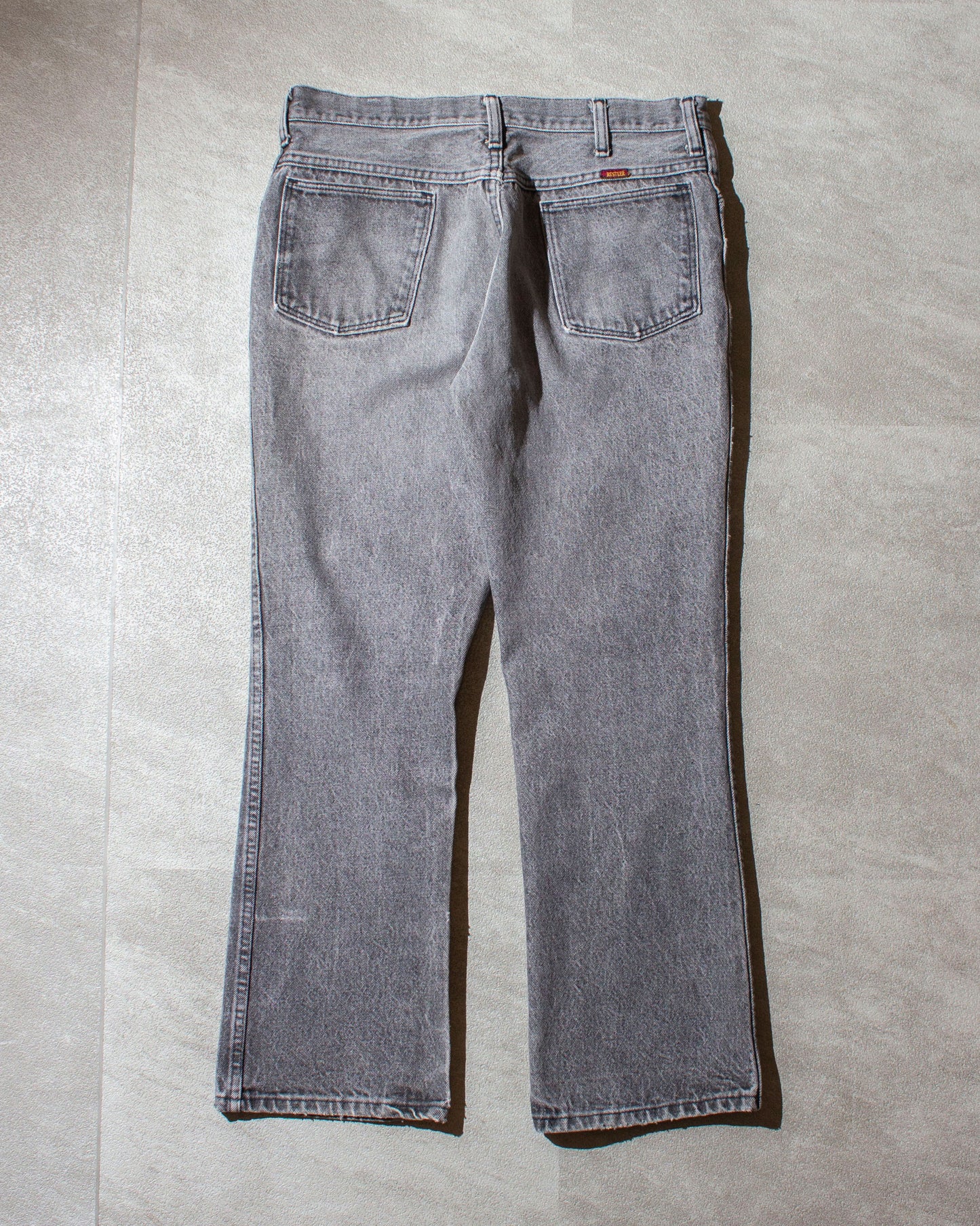 Boot Cut "先染め" Black Denim Pants Made in U.S.A.