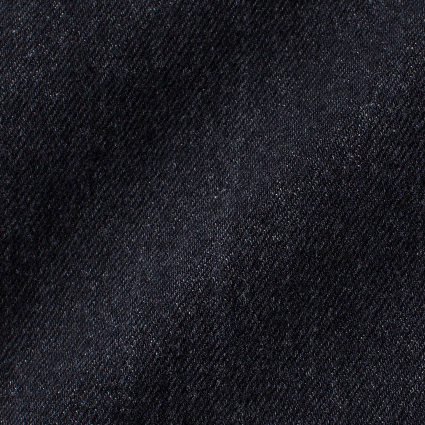 Regular Straight "先染め" Black Denim Pants