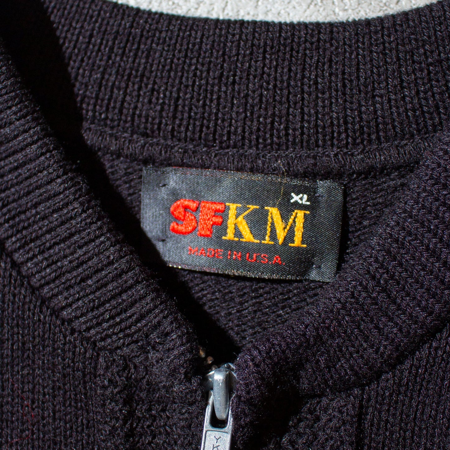 Zip-up Knit Blouson Made in U.S.A.