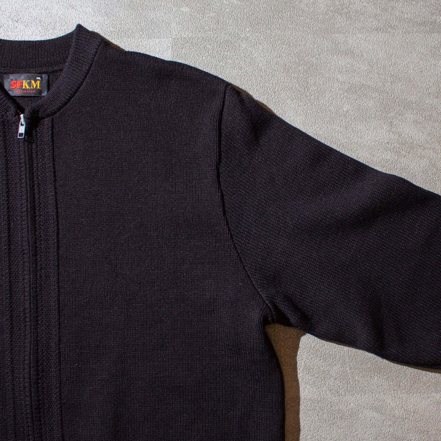 Zip-up Knit Blouson Made in U.S.A.