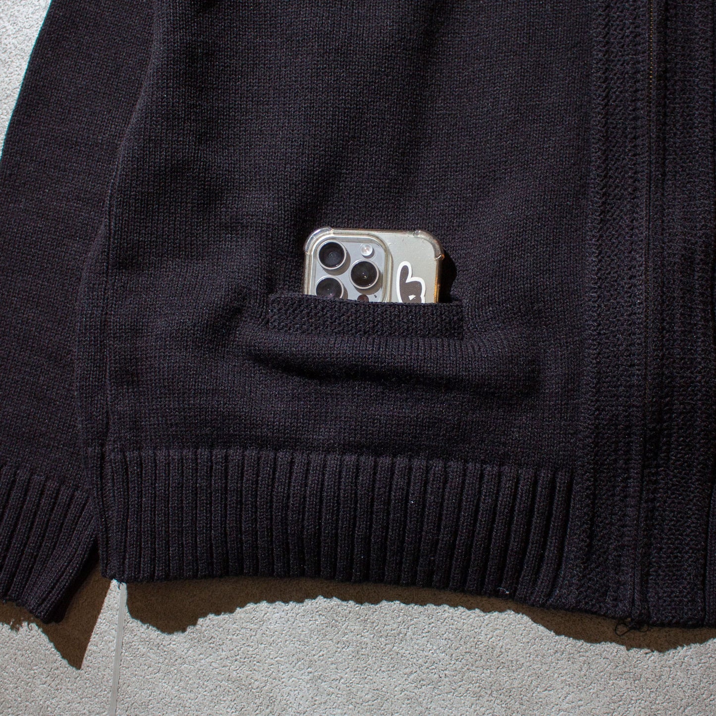 Zip-up Knit Blouson Made in U.S.A.