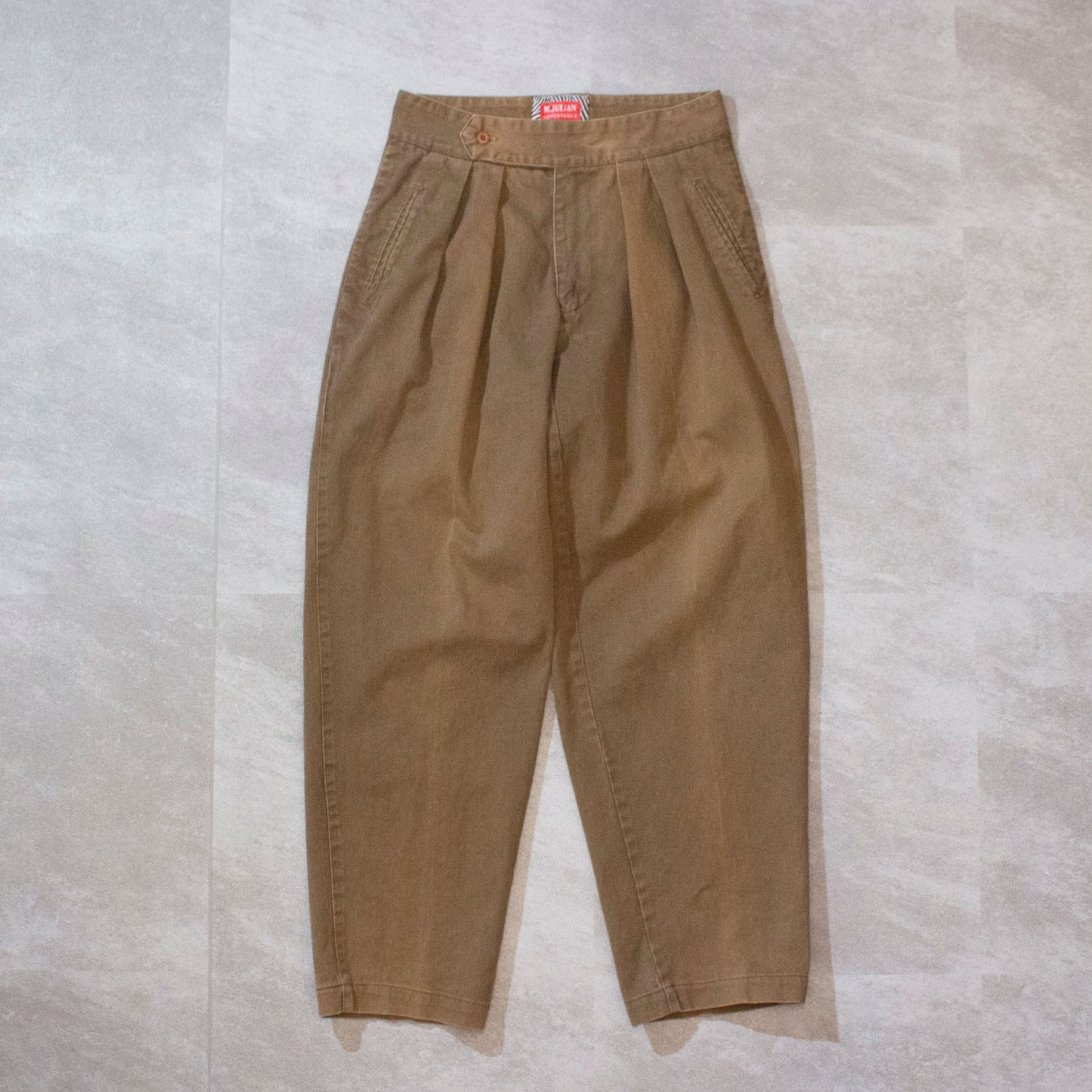 Cotton 2tuck Wide Trousers