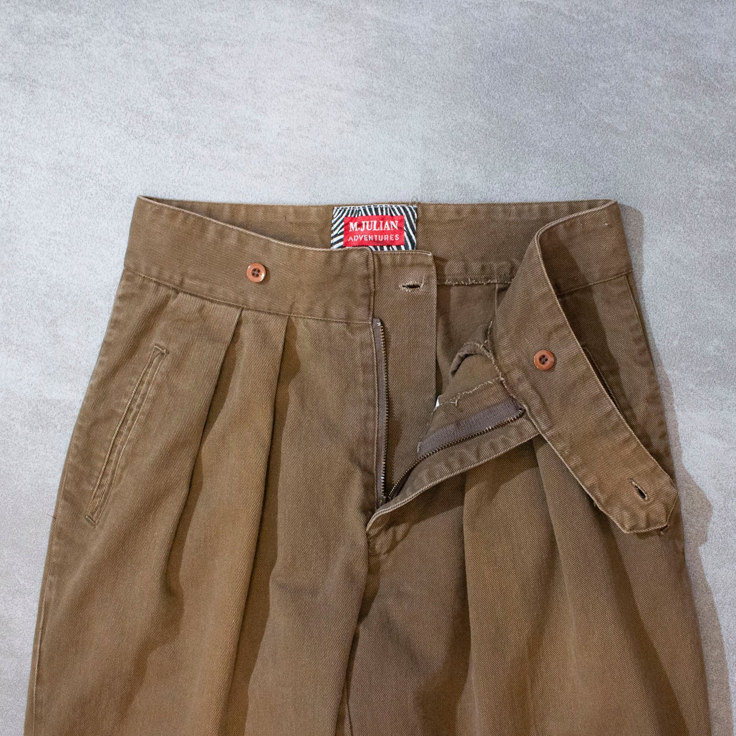 Cotton 2tuck Wide Trousers