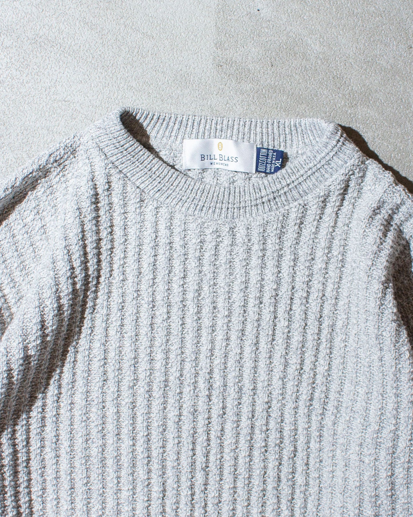 Cotton Knit Sweater Made in U.S.A