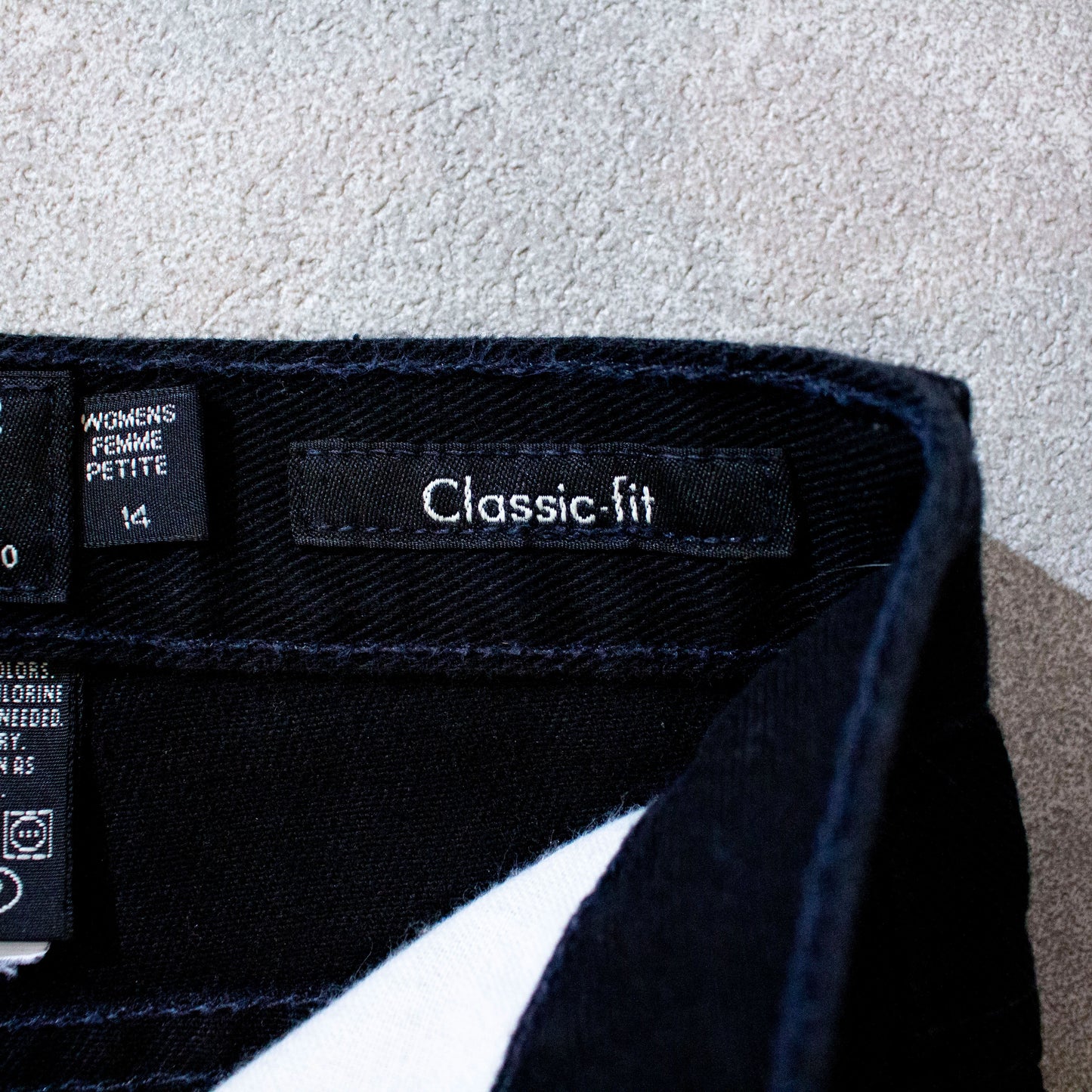 Wide Tapered Black Denim Pants Made in USA