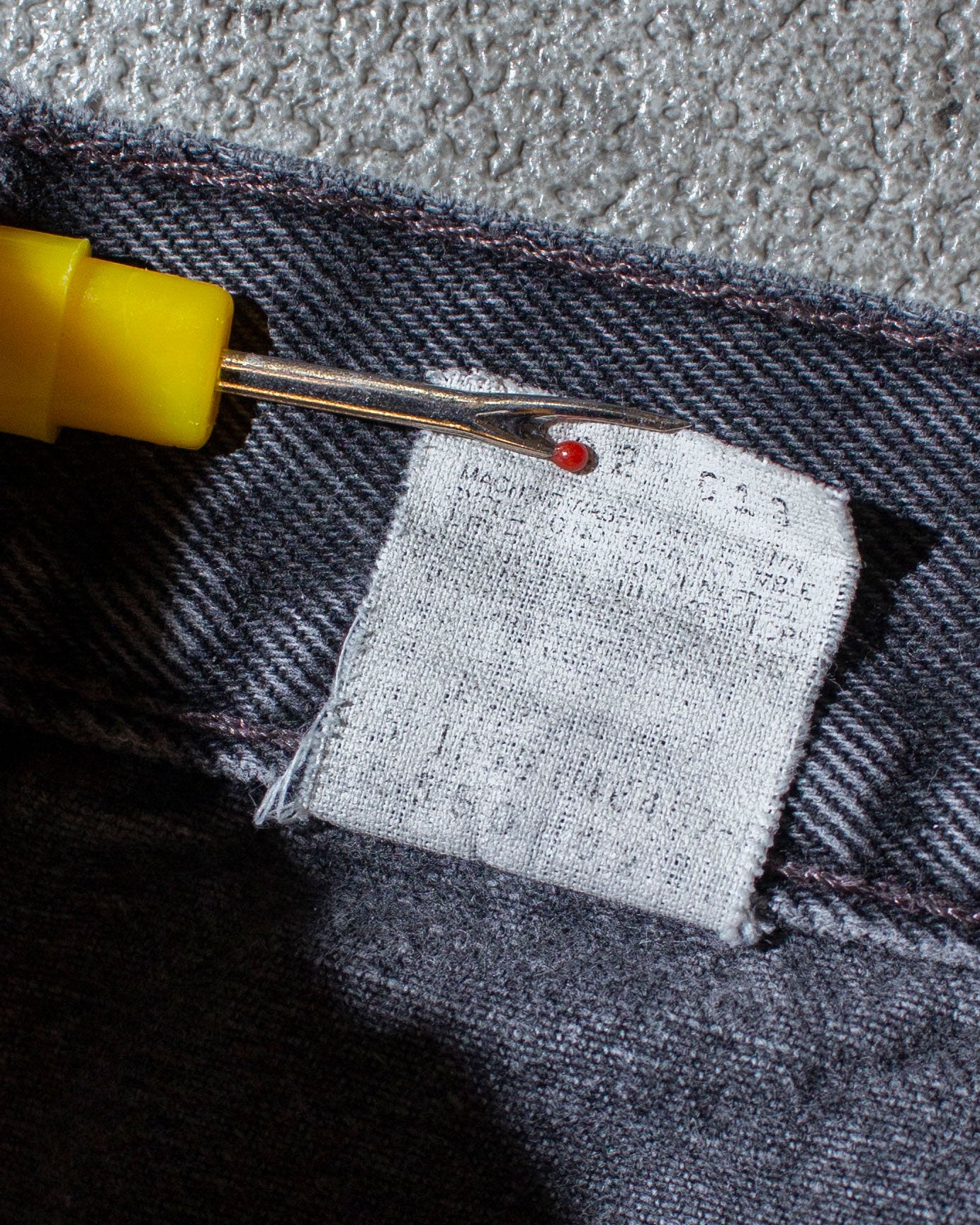 550 RELAXED FIT "後染め" Black Denim Pants