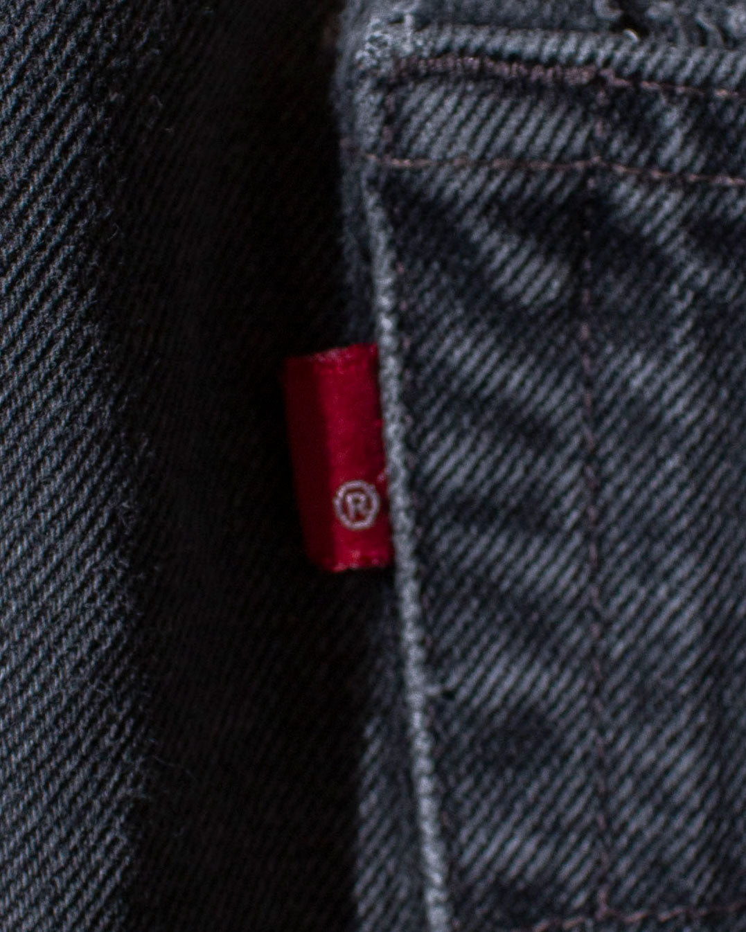550 RELAXED FIT "後染め" Black Denim Pants