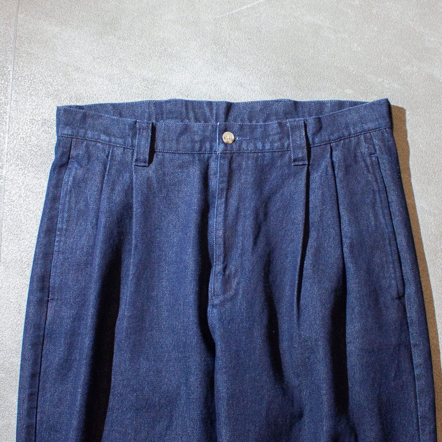 2tuck Denim Slacks / Indigo