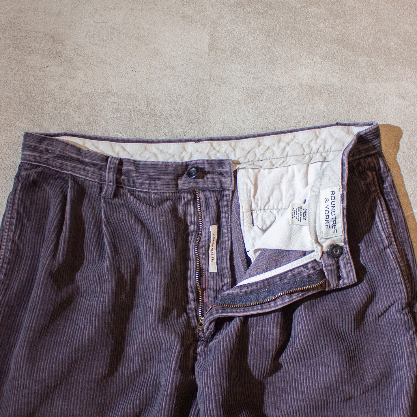 2tuck Corduroy Trousers