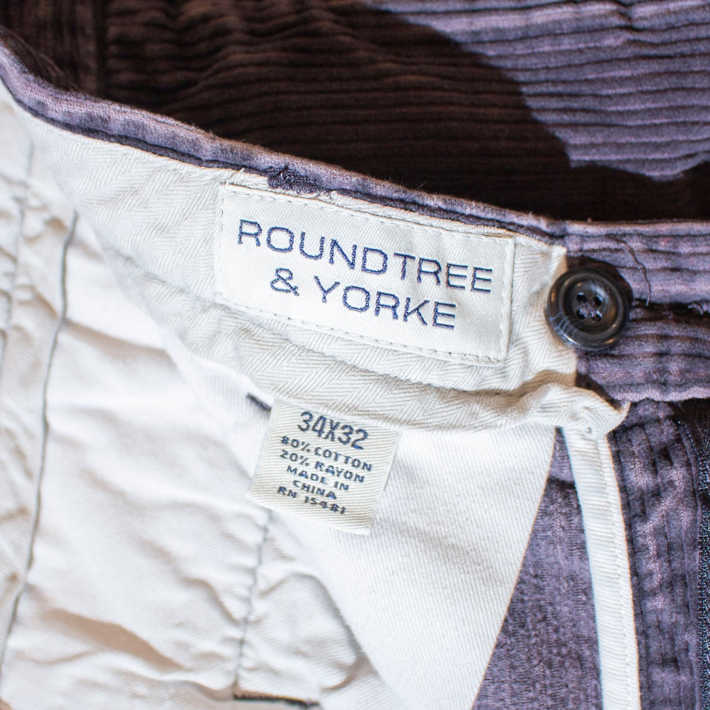 2tuck Corduroy Trousers