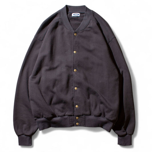 Sweat Snap Cardigan / Black