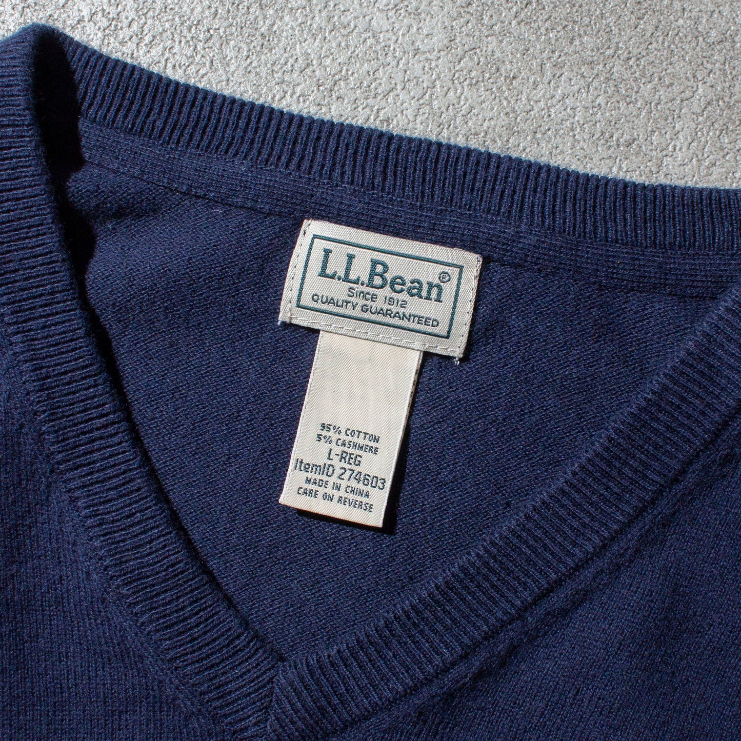 V-neck Cotton×Cashmere Knit