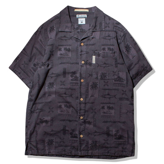 S/S Fish Open Collar Shirt【L】