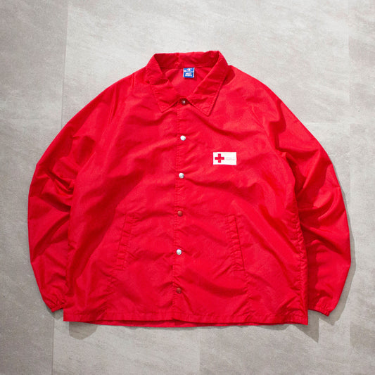 Red Cross Coach Jacket Made in USA