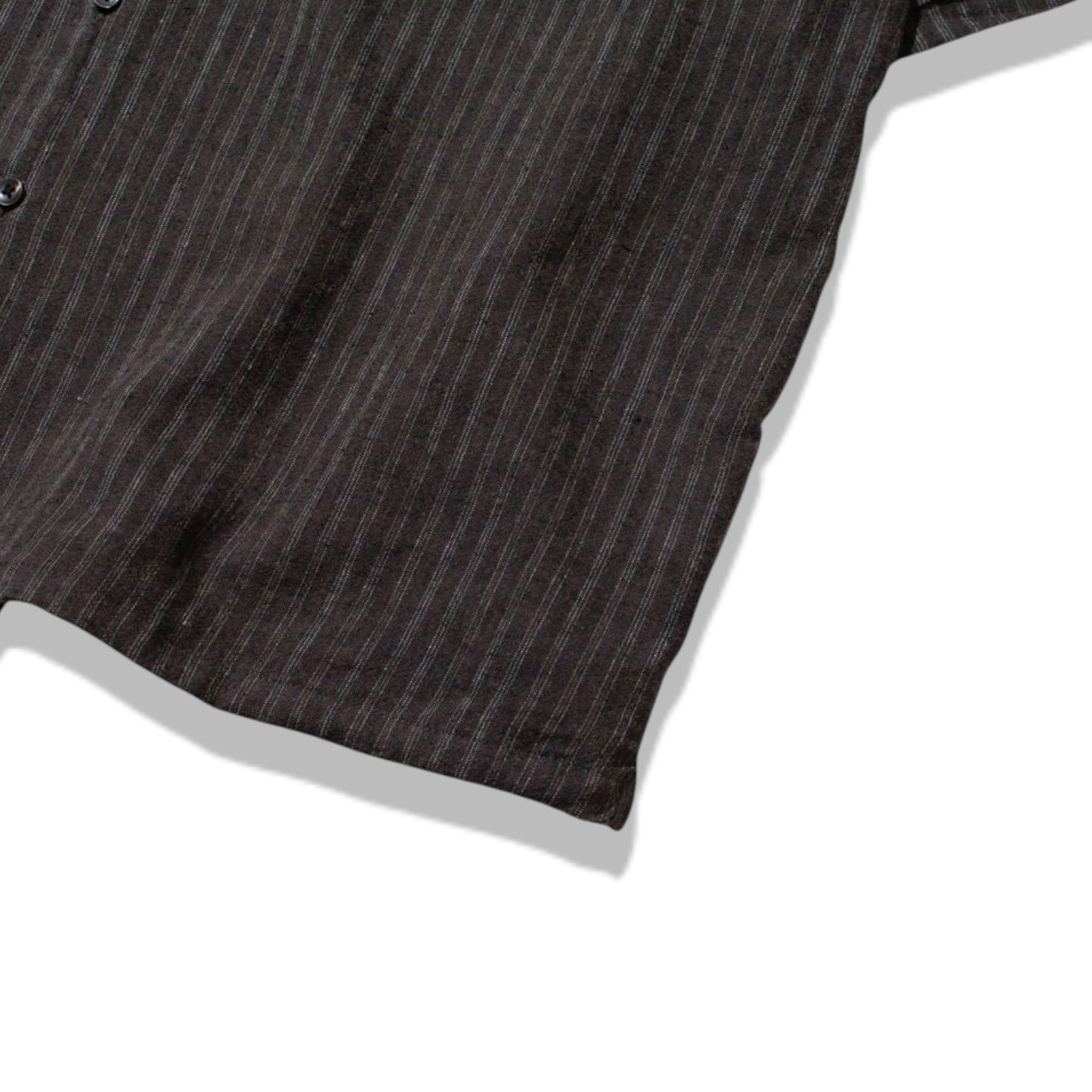 S/S Linen×Rayon Stripe Shirt【XL】