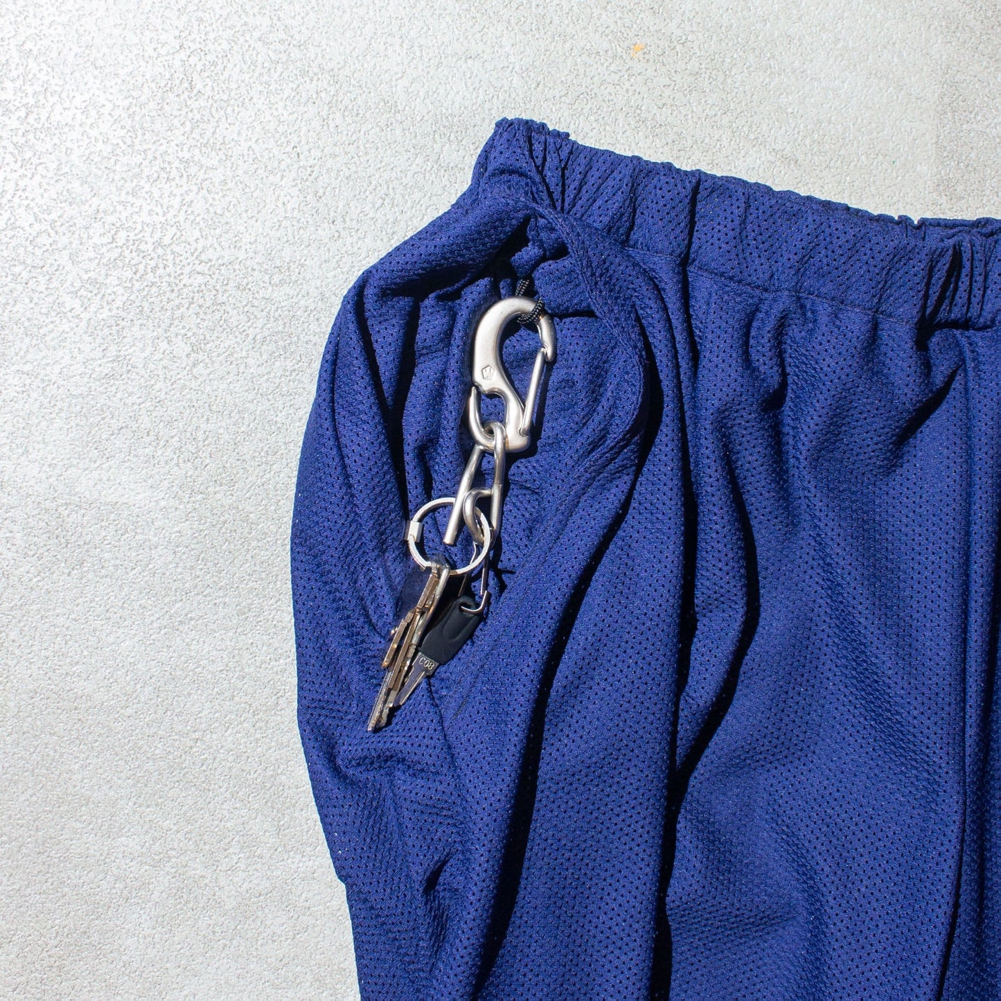 1tuck Mesh Easy Pants / Navy