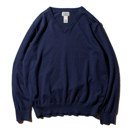 V-neck Cotton×Cashmere Knit