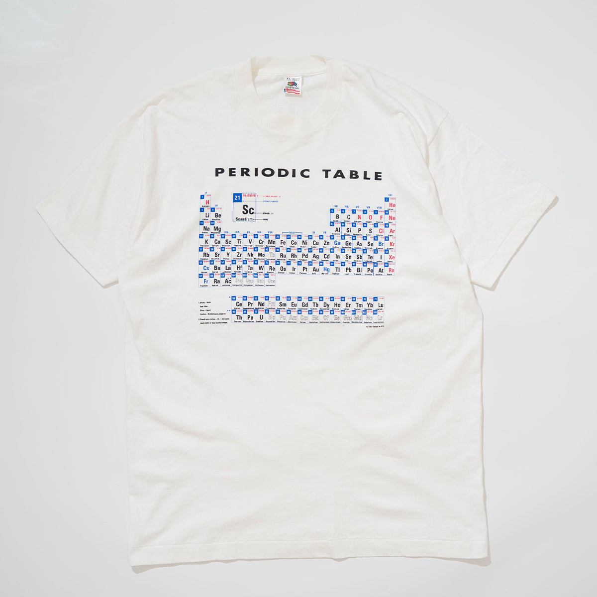 Periodic Table of the Elements Printed T-Shirt